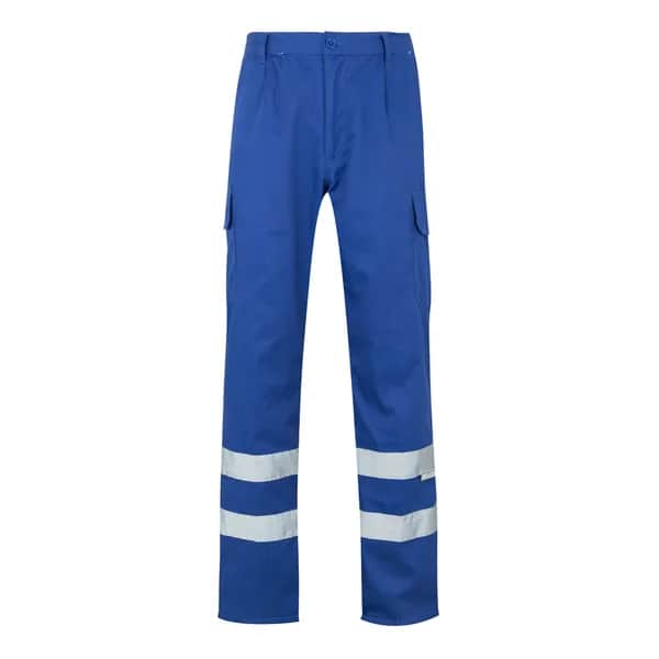 Hose mit mehreren Taschen aus Twill (200 g/m²), aus Baumwolle (35 %) und Polyester (65 %) - VL ASCLEPIUS - Königsblau