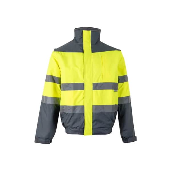 Zweifarbige Steppjacke (180g/m²) aus Polyester (100%) mit PU-Beschichtung - VL JUPITER LARGE - Grau