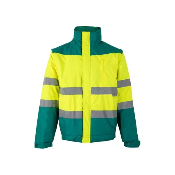 Zweifarbige Steppjacke (180g/m²) aus Polyester (100%) mit PU-Beschichtung - VL JUPITER - Grün