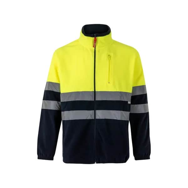 Zweifarbige Fleecejacke (280g/m²), aus Polyester (100%) - VL EROS LARGE - Marineblau