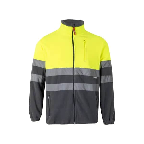 Zweifarbige Fleecejacke (280g/m²), aus Polyester (100%) - VL EROS - Grau