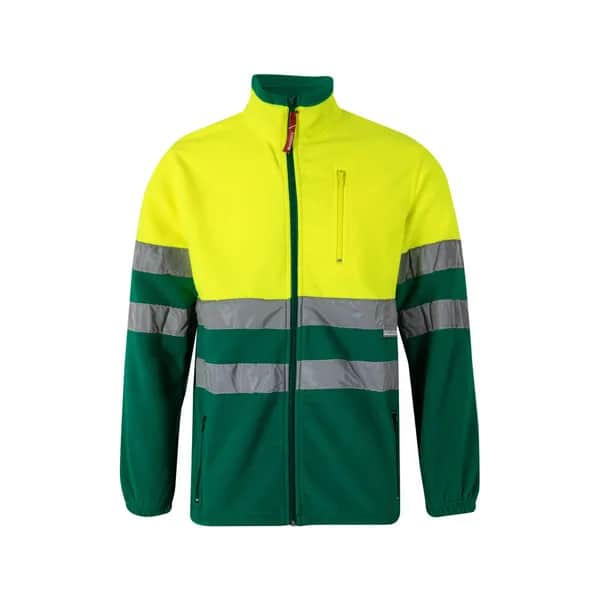 Zweifarbige Fleecejacke (280g/m²), aus Polyester (100%) - VL EROS LARGE - Grün