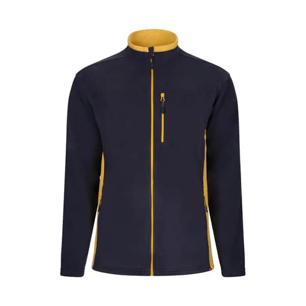Zweifarbige Fleecejacke (220g/m²) aus Polyester (100%) - VL GERAS - Marineblau