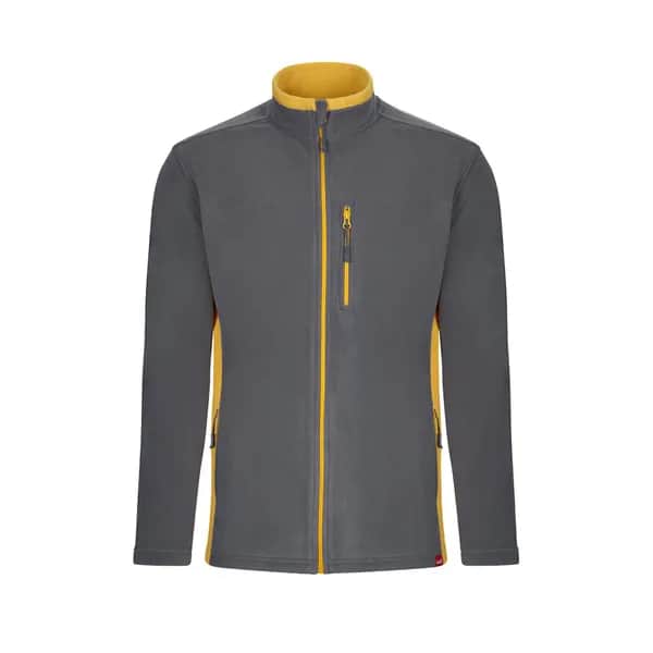 Zweifarbige Fleecejacke (220g/m²) aus Polyester (100%) - VL GERAS - Grau