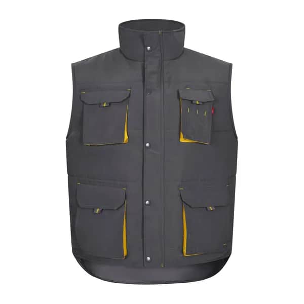 Steppweste, zweifarbig, mit mehreren Taschen (120g/m²), aus Polyester (100%) - VL NERGAL - Grau