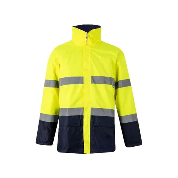 Zweifarbiger Parka (190g/m²), aus Polyester (100%), mit PU-Beschichtung - VL THEMIS - Marineblau