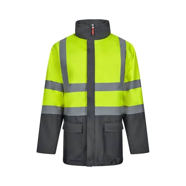 Zweifarbiger 4-in-1-Parka (180 g/m²), aus Polyester (100%) mit PU-Beschichtung - VL JUNO - Grau