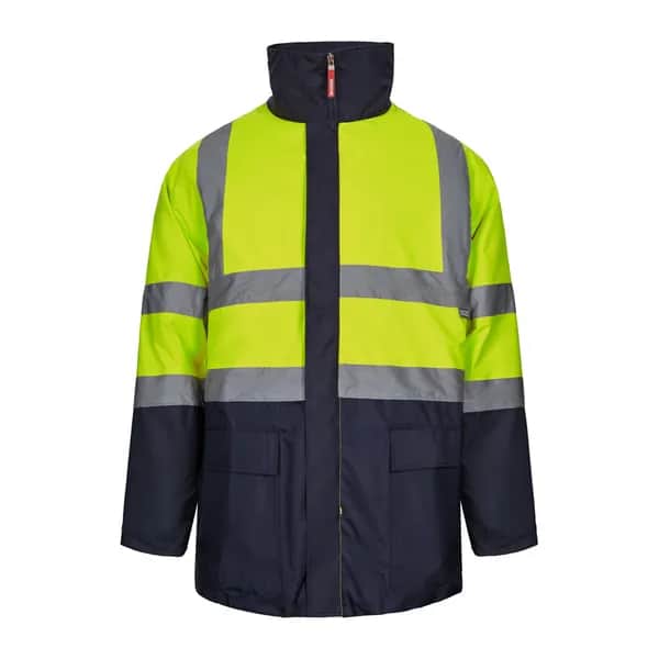 Zweifarbiger 4-in-1-Parka (180 g/m²), aus Polyester (100%) mit PU-Beschichtung - VL JUNO LARGE - Marineblau