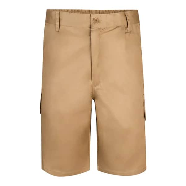 Bermudashorts aus Multi-Pocket-Twill (200g/m²), aus Baumwolle (35%) und Polyester (65%) - VL CHIONE - Natur