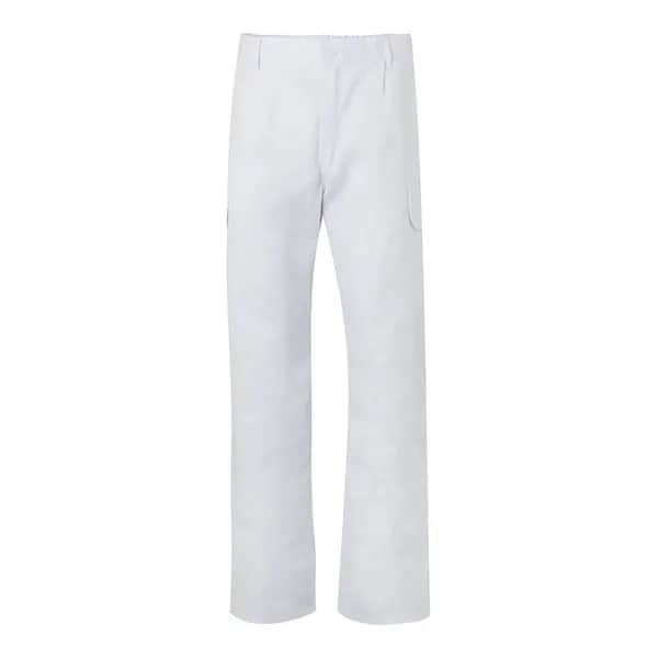 Hose mit mehreren Taschen aus Twill (200 g/m²), aus Baumwolle (35 %) und Polyester (65 %) - VL MABON - Weiß