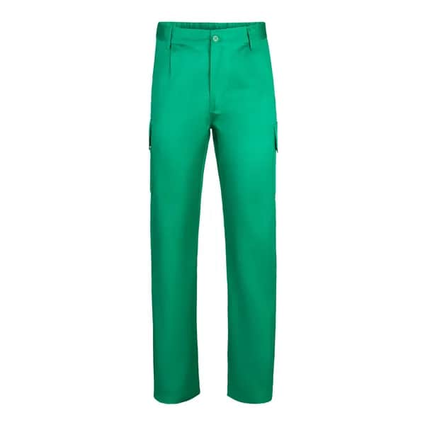 Hose mit mehreren Taschen aus Twill (200 g/m²), aus Baumwolle (35 %) und Polyester (65 %) - VL MABON - Grün