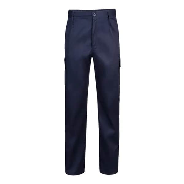 Hose mit mehreren Taschen aus Twill (200 g/m²), aus Baumwolle (35 %) und Polyester (65 %) - VL MABON - Dunkelblau