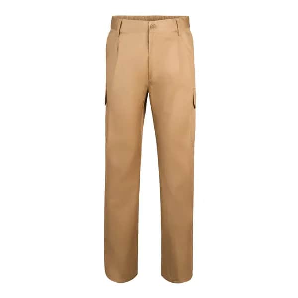 Hose mit mehreren Taschen aus Twill (200 g/m²), aus Baumwolle (35 %) und Polyester (65 %) - VL MABON - Natur