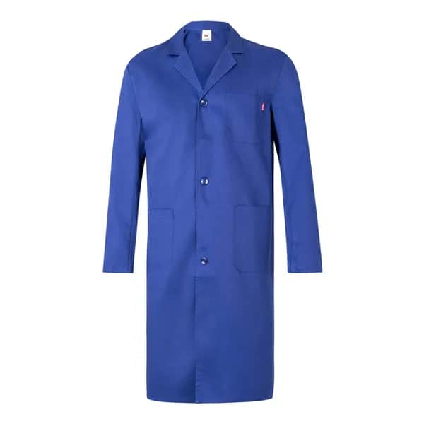 Kittel aus Twill (175 g/m²), aus Baumwolle (35 %) und Polyester (65 %) - VL DANU - Königsblau