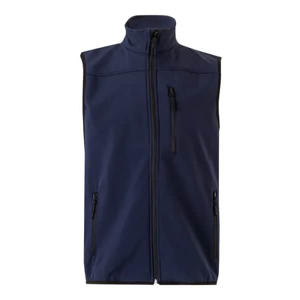 Softshell-Weste (280 g/m²), mit Polarfutter, aus Polyester (94 %) und Elastan (6 %) - VL VARUNA - Dunkelblau