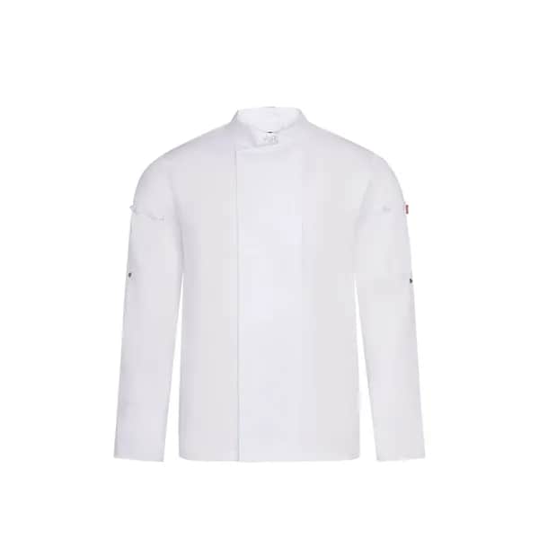 Kochjacke Unisex (190 g/m²), aus Baumwolle (35 %) und recyceltem Polyester (65 %) - VL AGNI - Weiß