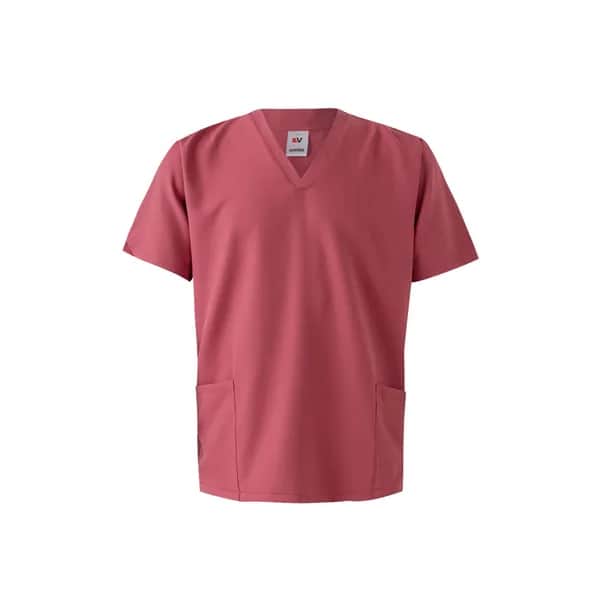 Kurzarm-Tunika (140 g/m²), aus 100 % Mikrofaser - VL FLORA - Pastellrosa