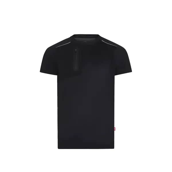 Funktionsshirt mit Waffelstruktur - (110 g/m²), aus 100 % recyceltem Polyester - VL RHEA - Schwarz