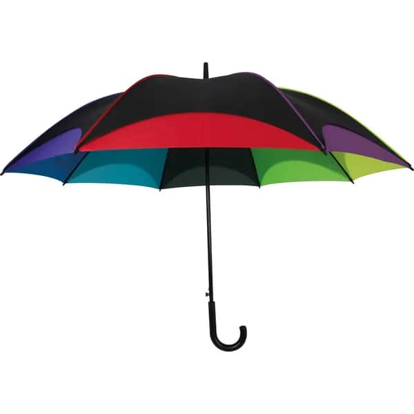 Automatik Regenschirm in Regenbogefarben MATTEO - mehrfarbig