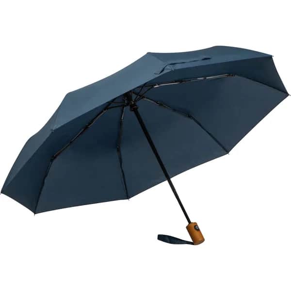 Regenschirm aus recyceltem Polyester MALWINA - dunkelblau