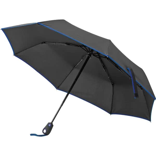 Taschenschirm aus Pongee BARTOLOME - blau