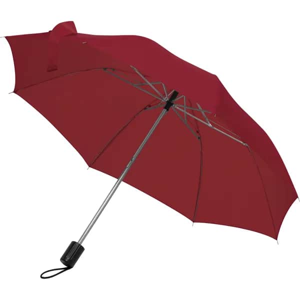 Teleskop Taschenschirm aus Polyester FRANCO - burgund