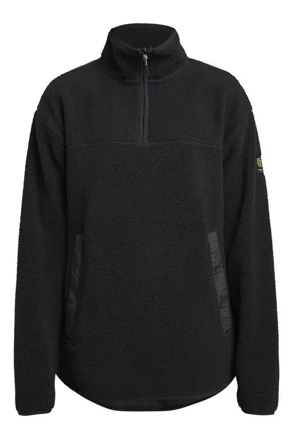 Yoke Half Zip Women - Schwarz