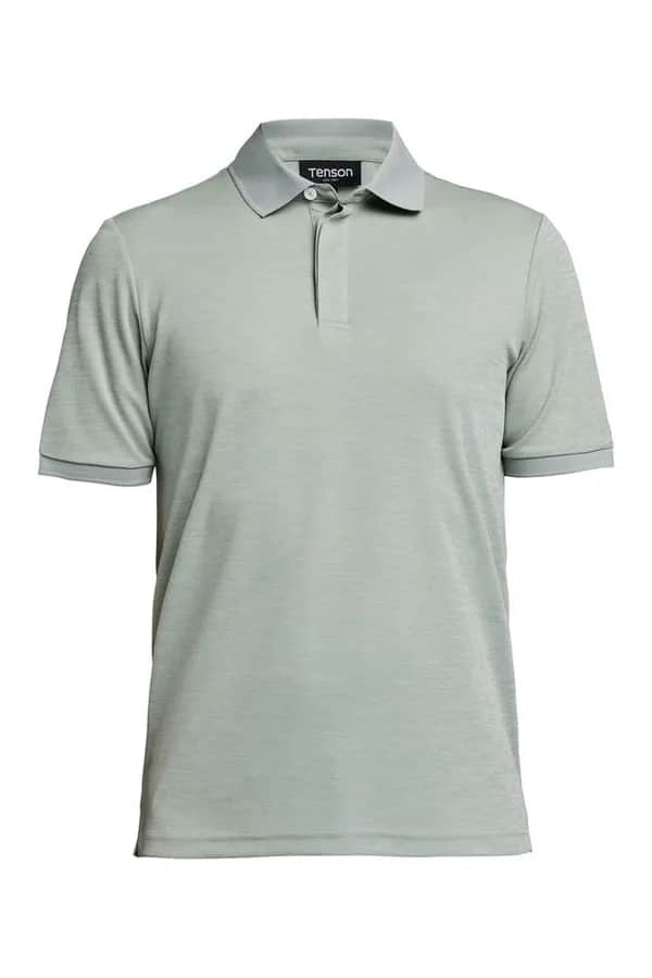 TXlite Melange Polo Men - Graugrün