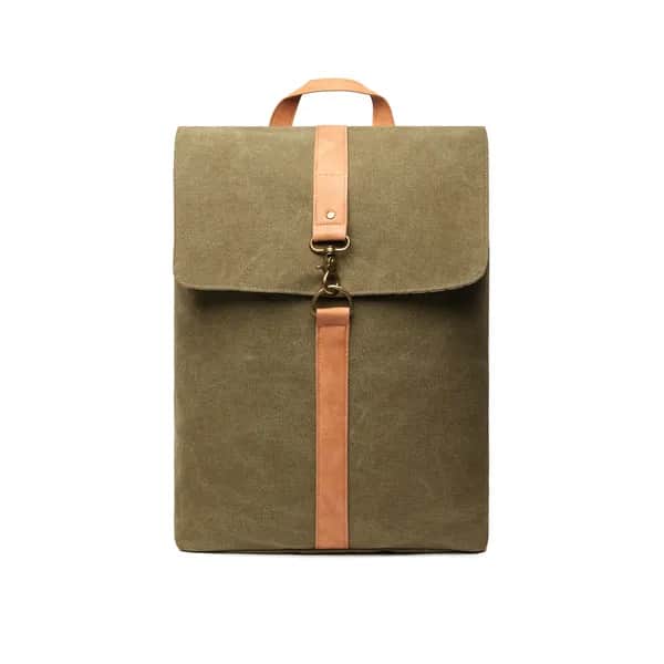 VINGA Bosler Rucksack aus GRS recyceltem Canvas - grün