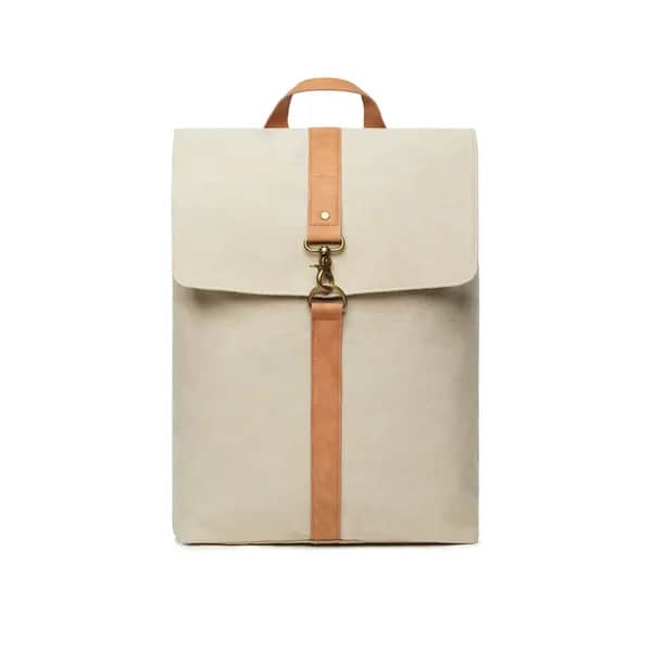 VINGA Bosler Rucksack aus GRS recyceltem Canvas - beige