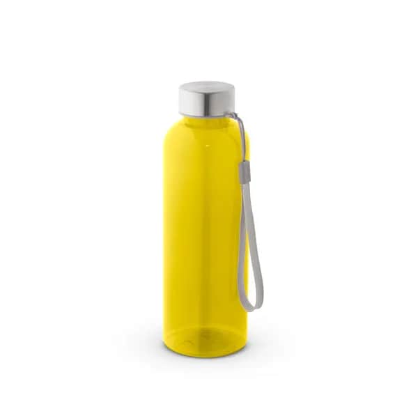 Trinkflasche (600ml) aus recyceltem PET (100% rPET) mit glänzender transluzenter Oberfläche - ENDERS M - Gelb