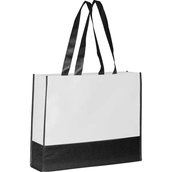 Faltbare Non Woven Einkaufstasche COURTNEY - weiss