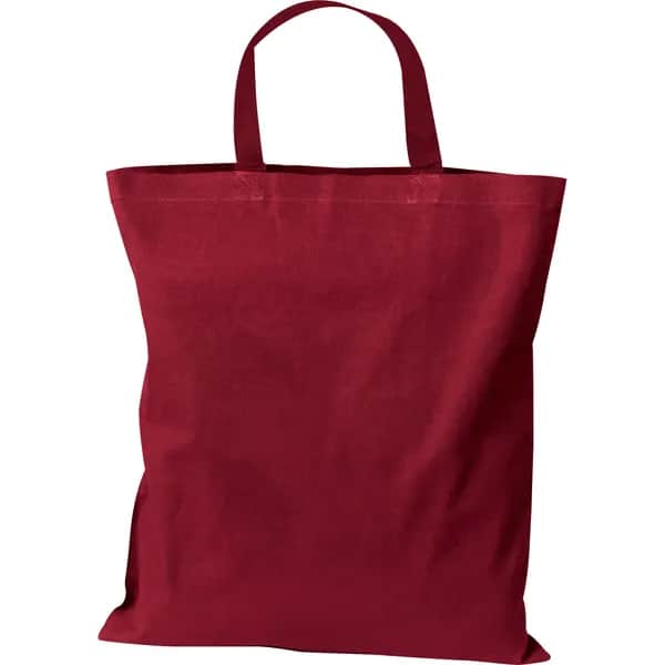 Baumwolltasche mit kurzen Henkeln MARSHALL - burgund
