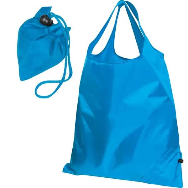 Faltbare Einkaufstasche aus Polyester HENRYKA - hellblau