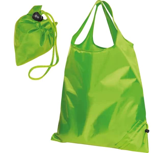Faltbare Einkaufstasche aus Polyester HENRYKA - apfelgrün
