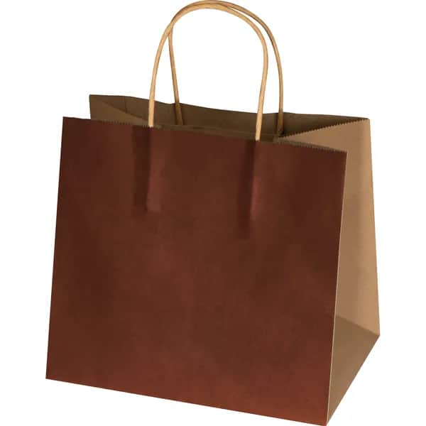 Recycelte Papiertasche klein HILARY - braun