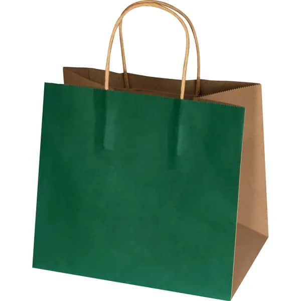 Recycelte Papiertasche klein HILARY - grün