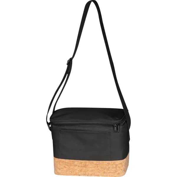 Kühltasche mit Korkboden und Trageriemen ANNELIESE - schwarz