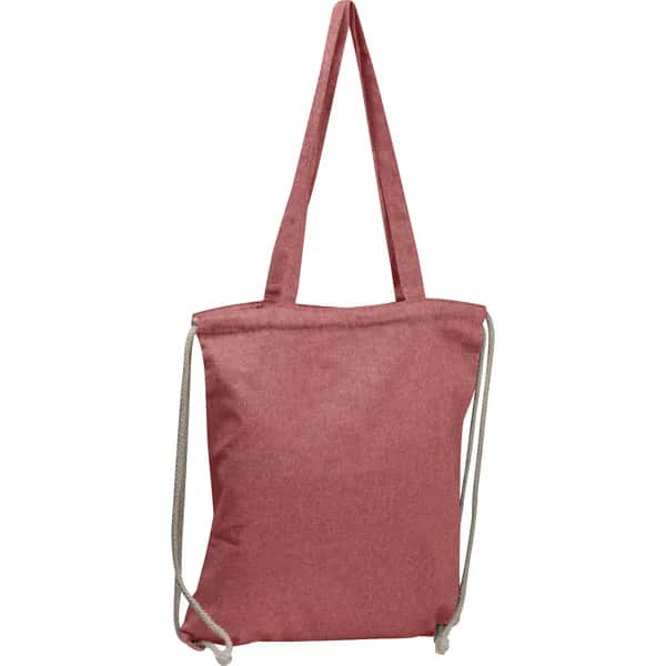 Gymbag aus recycelter Baumwolle VOLKER - rot