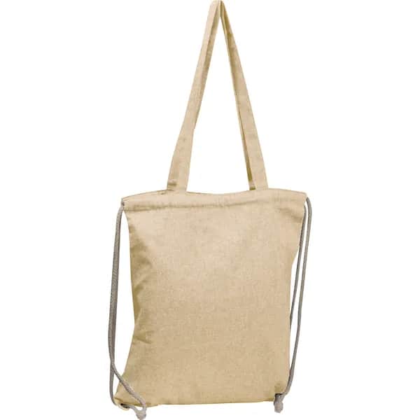 Gymbag aus recycelter Baumwolle VOLKER - weiss