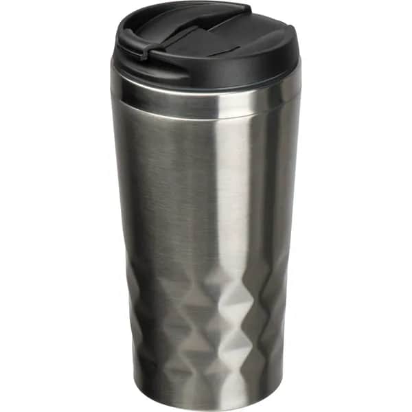 Trinkbecher mit Muster, 400ml ALFRED - grau