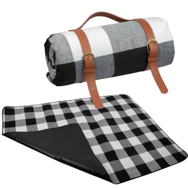Picknickdecke mit Tragegurt LINDA - mehrfarbig