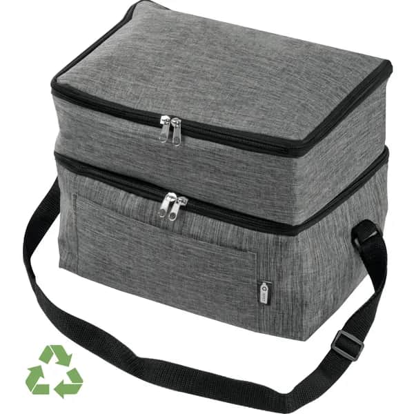 Kühltasche aus recycelten Kunststoffen STELLA - anthrazit