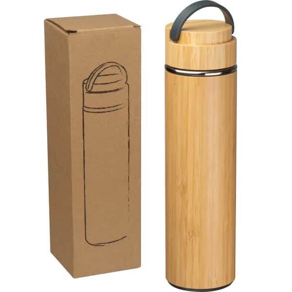 Vakuum Trinkflasche mit Teesieb  ESTERA - beige