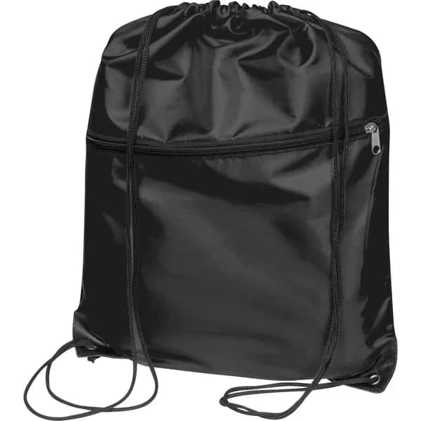 Gymbag aus recyceltem Polyester HILDA - schwarz