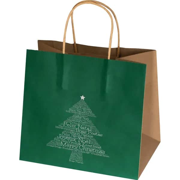 Weihnachtstasche klein - grün