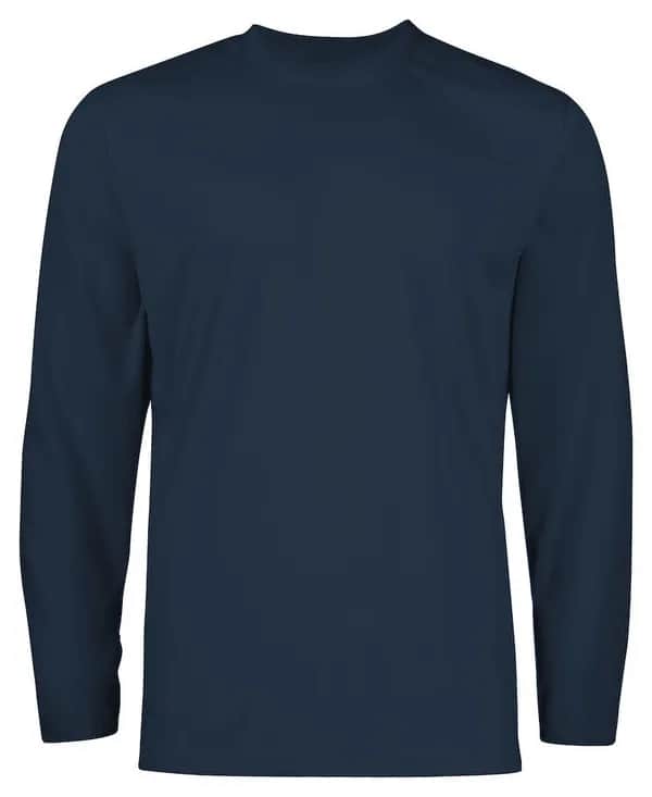 2017 LANGARM T-SHIRT 100% BAUMWOLLE - Marine