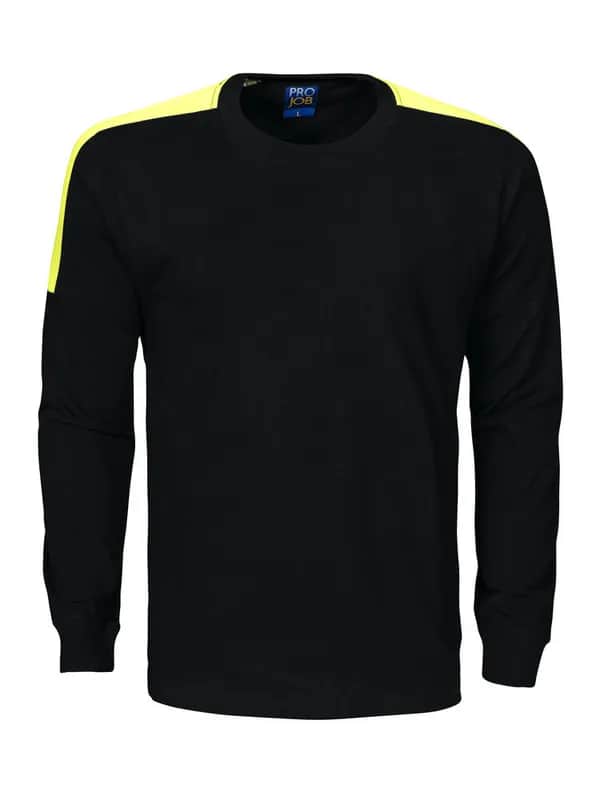 2020 LANGARM T-SHIRT - Schwarz/Gelb