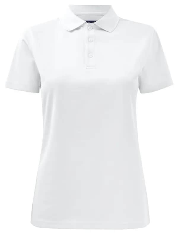 2041 DAMEN FUNKTIONS-POLO PIQUÉ - Weiß