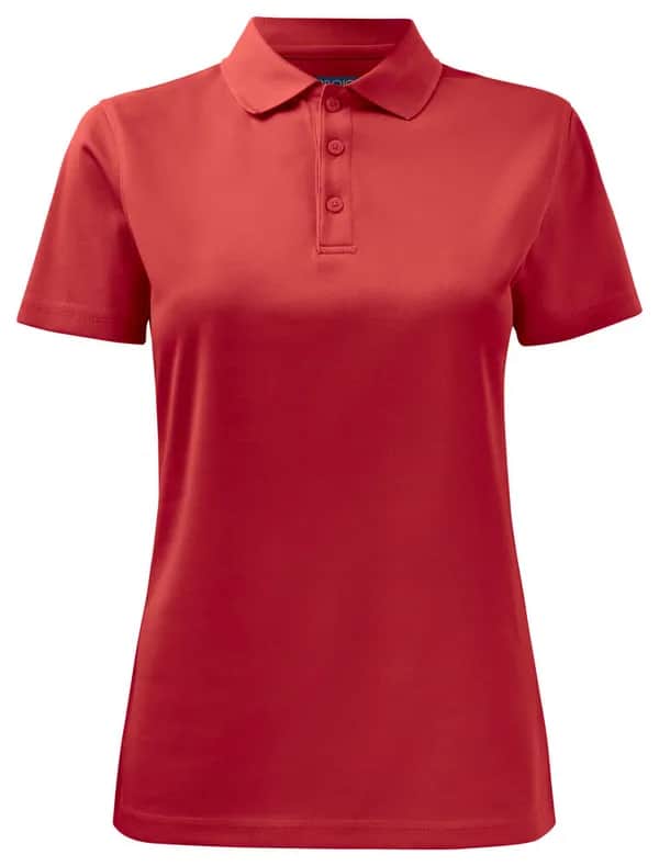 2041 DAMEN FUNKTIONS-POLO PIQUÉ - Rot